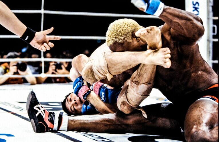 得意の腕ひしぎ十字固めで桜庭の一本勝ち。ランデルマンは2016年、44歳の若さでこの世を去った