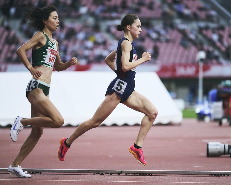 初の日本選手権で決勝進出。7位入賞を果たしたドルーリー　©Yuki Suenaga