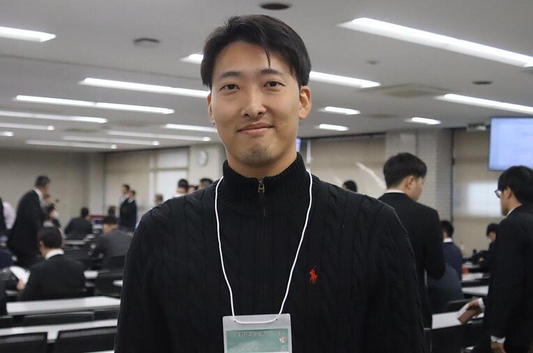 2024年のトライアウトで最速151キロをマークした島孝明。大学と大学院に通う中で、自らの投球フォームを作り上げていた ／ photograph by Kou Hiroo