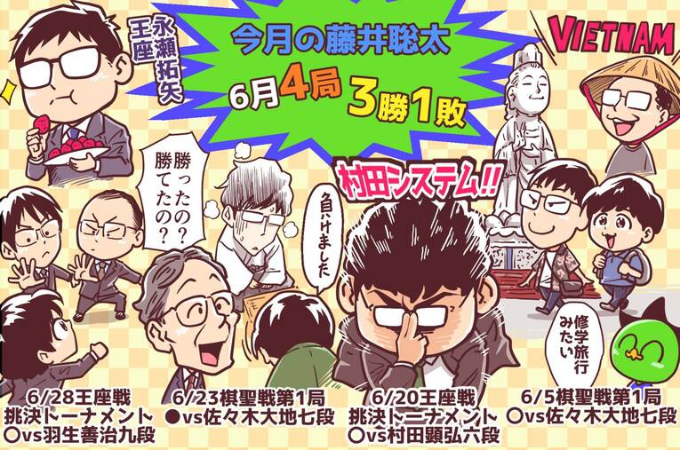 23年6月の将棋ハイライト　©Junsei Chida