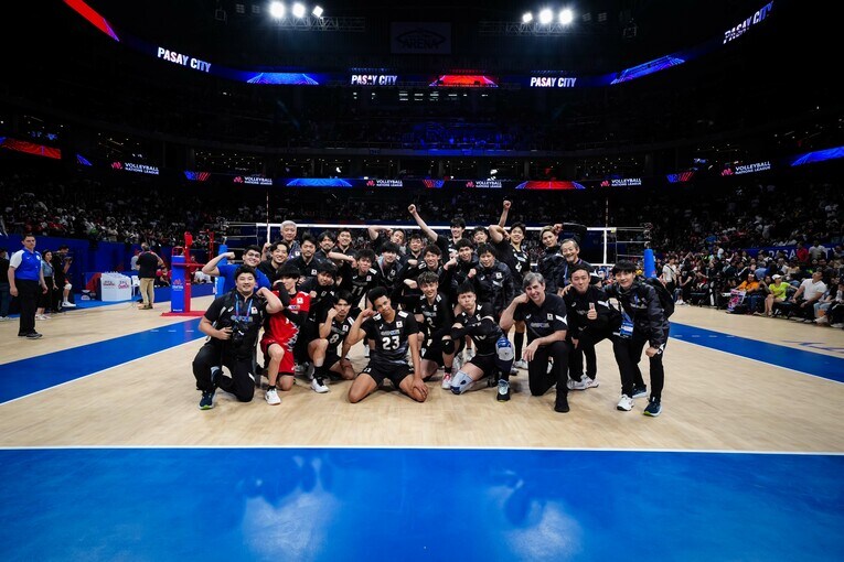 VNLアメリカ戦　©︎Volleyball World