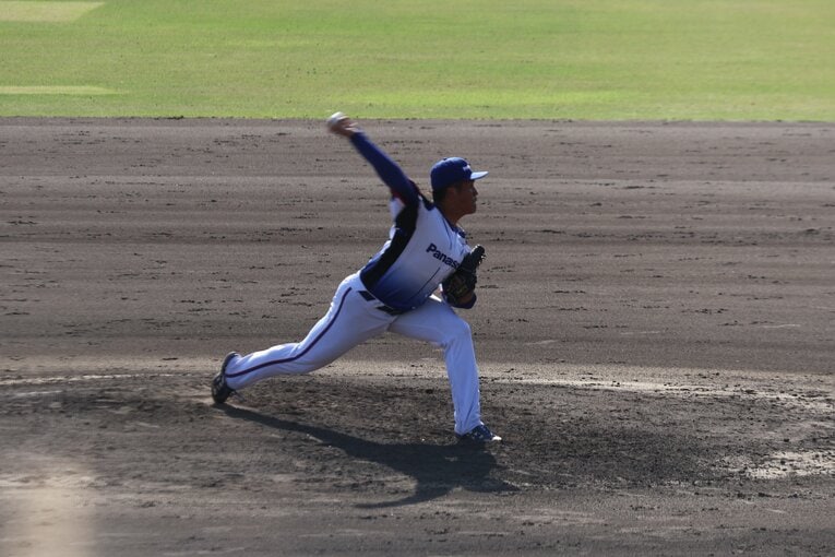 パナソニック所属4年目のドラフト候補・定本拓真　©Fumi Sawai