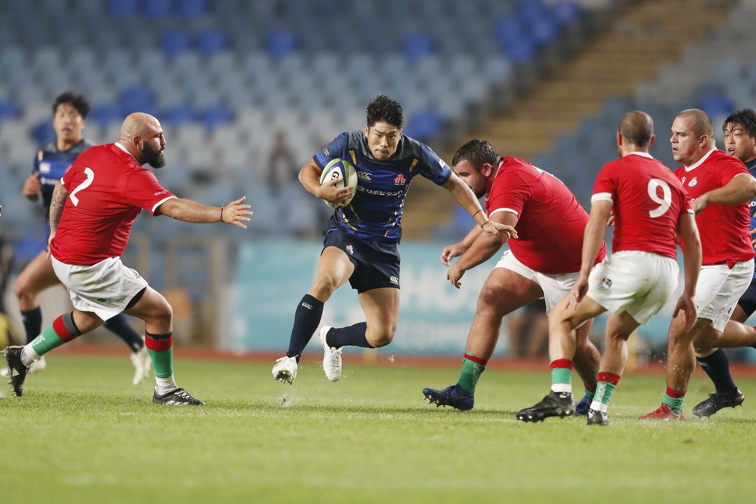 10番を託され、日本の攻撃を司った松田力也　©︎Mutsu Kawamori