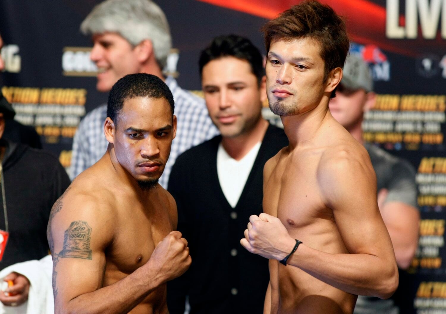 「完璧に舐められていた」というジェームス・カークランド戦の公開計量 ©Reuters/AFLO