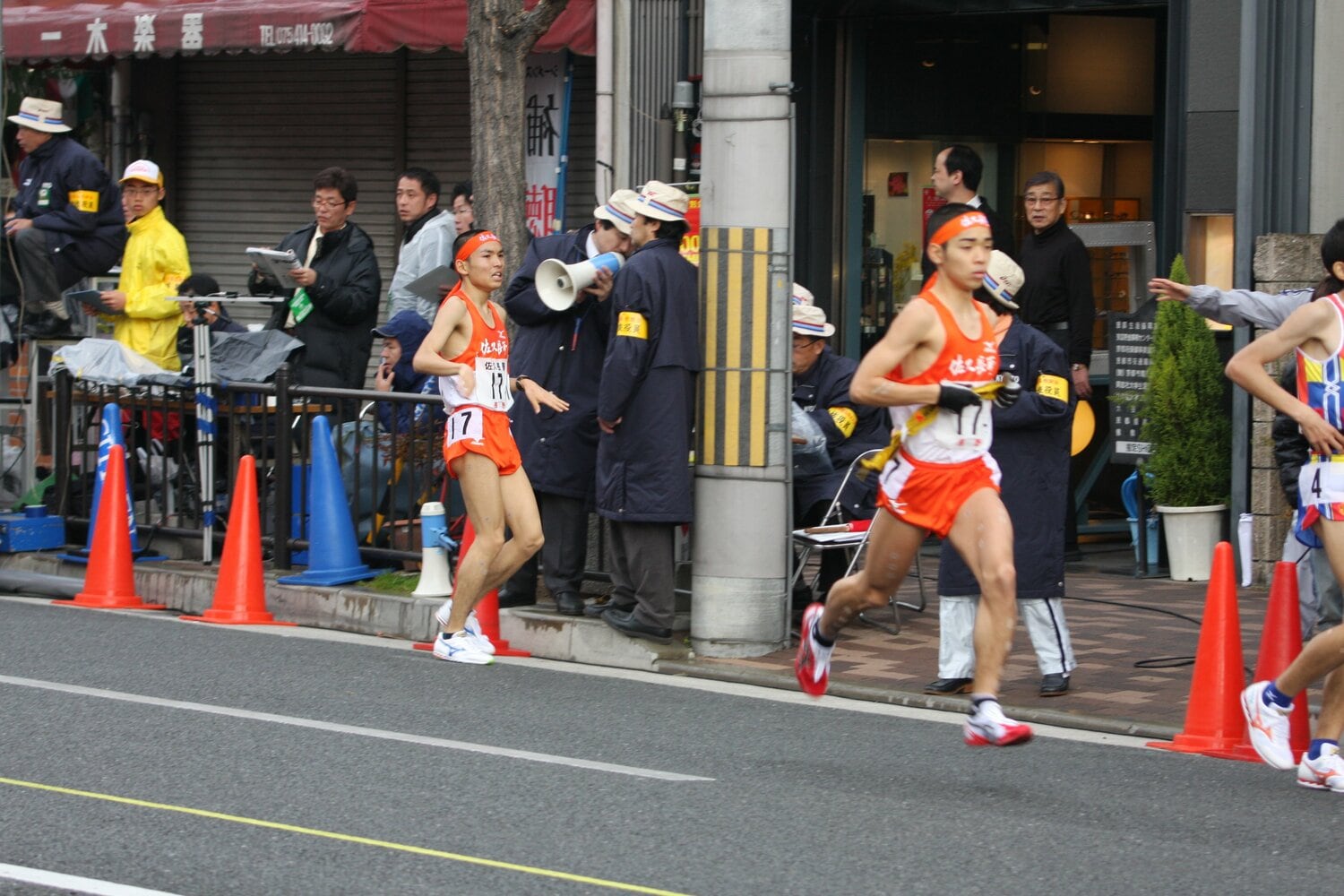 1区には絶対エースの村澤でなく千葉健太を起用。最後までトップ争いを演じた　©Saku Chosei Senior High School