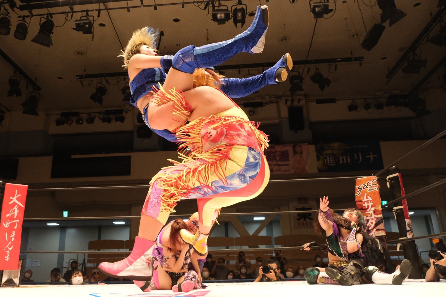 決勝のフォールは井上京子のナイアガラ・ドライバー　©Norihiro Hashimoto