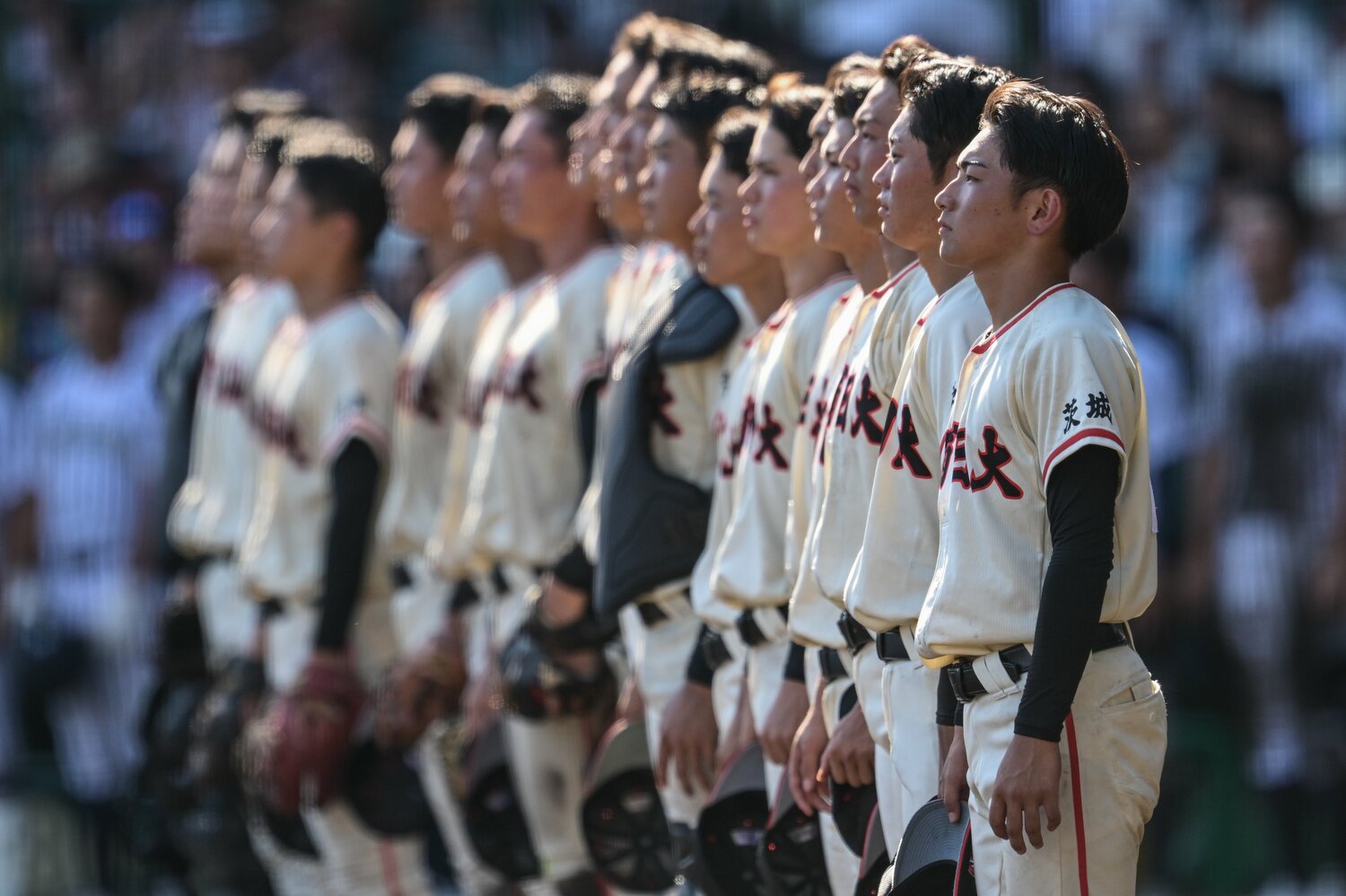 今夏の甲子園、ベスト4進出を果たした土浦日大 ©Nanae Suzuki