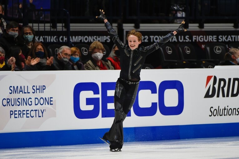 17歳のイリヤ・マリニンはSPで3位に入る好演技を見せた