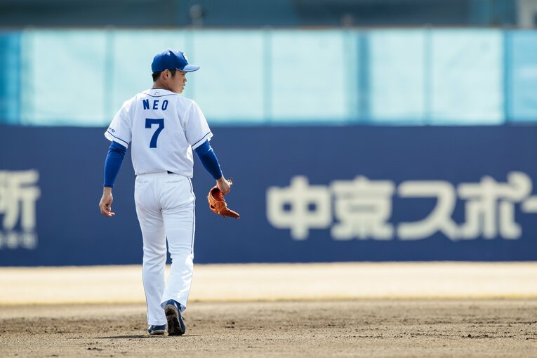 2019年3月、1年目の根尾　©Kiichi Matsumoto