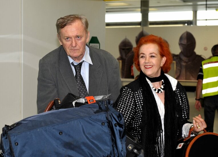 脳梗塞で倒れた翌年、2008年のオシムとアシマ夫人。1965年に結婚して、60年近く連れ添っている