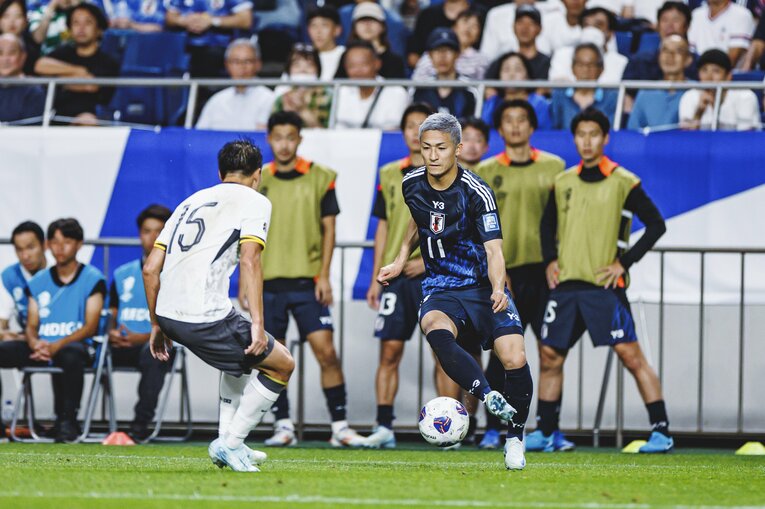 前田大然（2024年W杯アジア最終予選・中国戦）©︎Kiichi Matsumoto