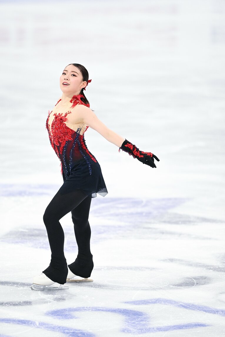 2021年3月、世界選手権SP　©Asami Enomoto