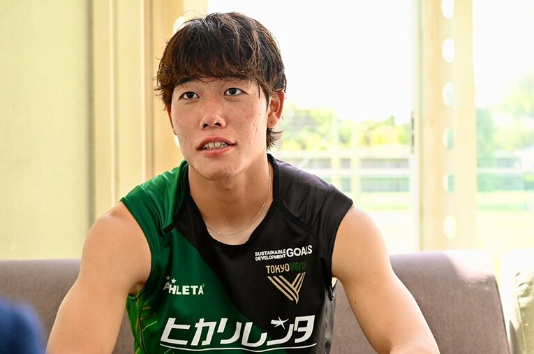 パリ五輪世代の得点源としても期待される染野唯月。3年前の選手権得点王が考える現状、そして今後の自分とは？ ／ photograph by Atsushi Iio