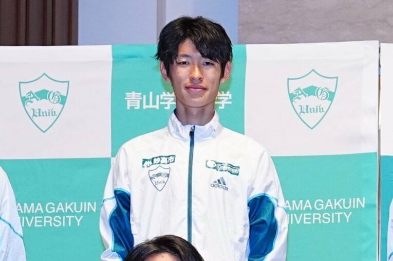 2年前の第100回箱根駅伝に向けた青学大の壮行会での皆渡さん　©Sponichi/AFLO