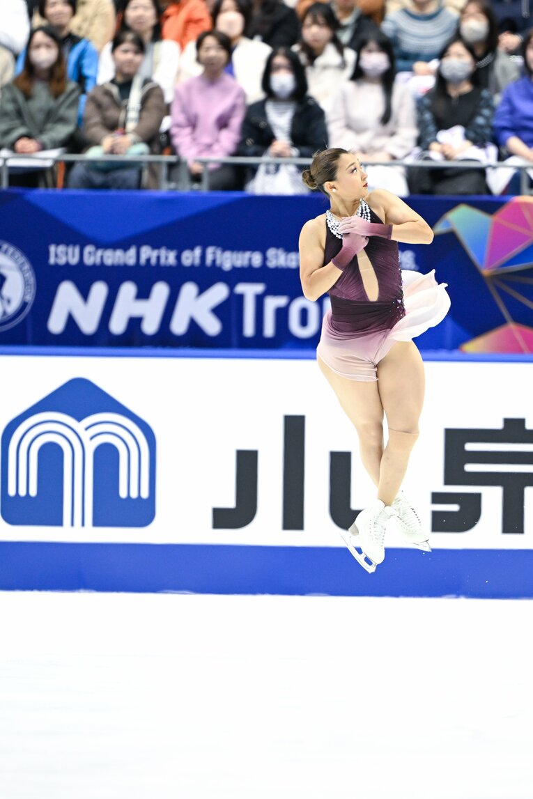 NHK杯で圧巻の演技を見せ、優勝を果たした坂本花織　©Asami Enomoto