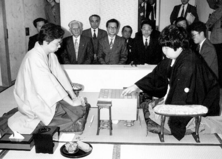 第42期王将戦第4局、谷川浩司王将対村山聖六段の対局　©Mainichi Shimbun