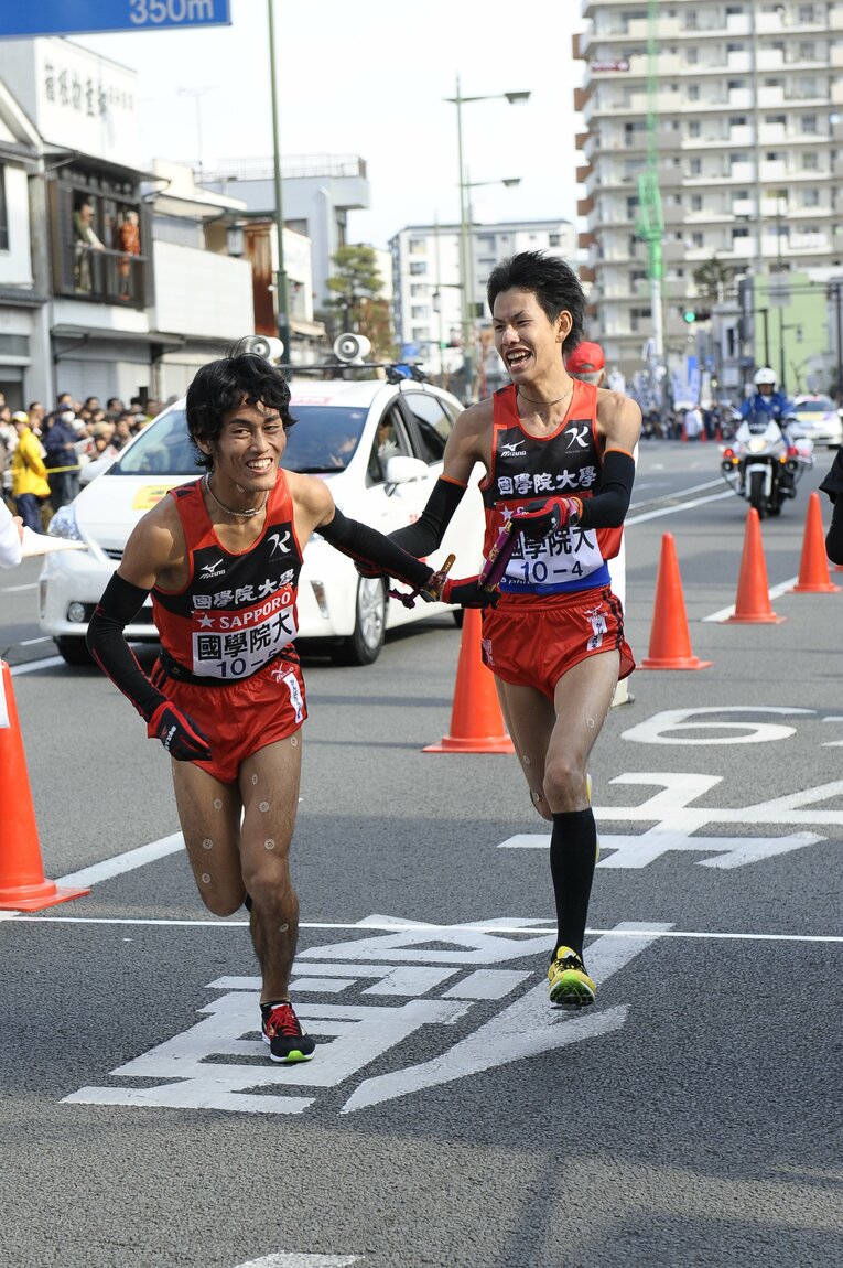 國學院大2年生時には山登り区間の5区で快走した　©Asami Enomoto