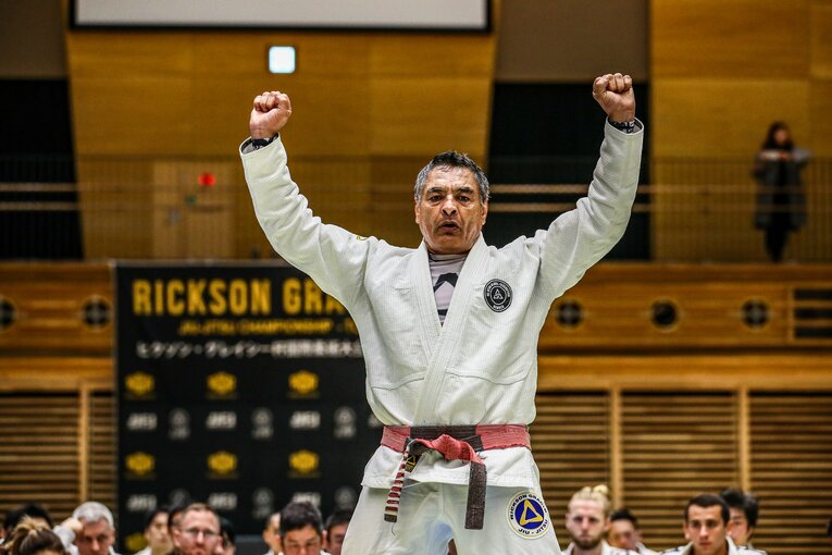 柔術を指導するヒクソン　©Susumu Nagao