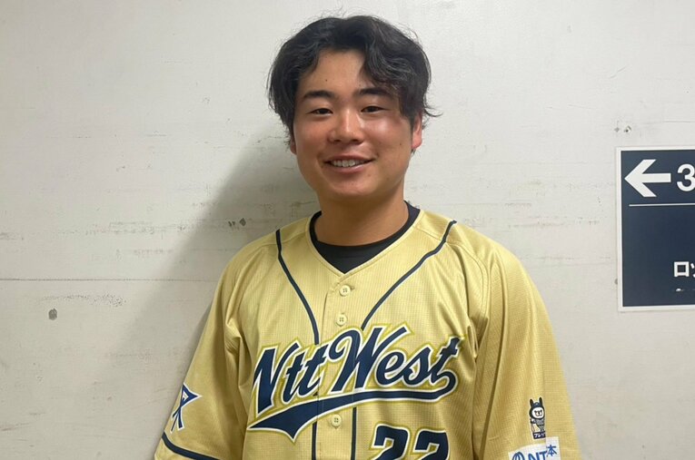 現在、NTT西日本で7年目を迎えた小泉航平。大阪桐蔭高校時代は春夏連覇を達成するなど「黄金世代」の正捕手として活躍 ／ photograph by Fumi Sawai