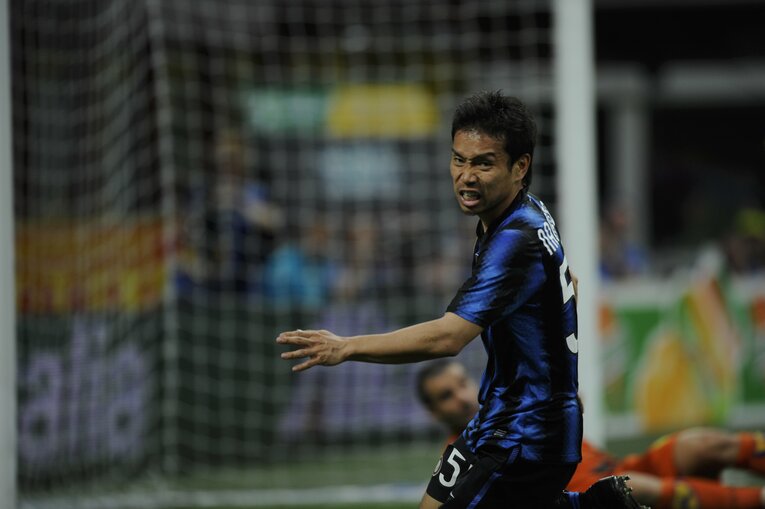 インテル時代の長友佑都（2011年）©Takuya Sugiyama