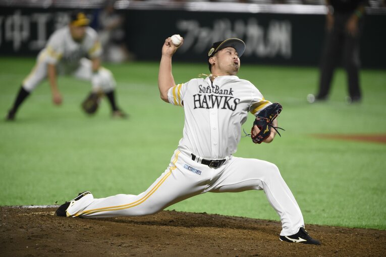 2014年の入団から7年連続50試合以上登板を果たした森唯斗 ©Naoya Sanuki