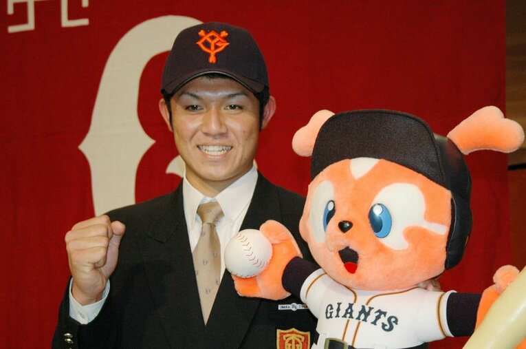 2005年の高校生ドラフト1位で巨人に入団した辻内崇伸さん ／ photograph by JIJI PRESS