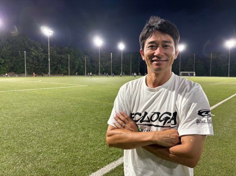 ナイトゲーム後、想いをたっぷり語ってくれた玉田圭司監督。これからの昌平高校が楽しみだ　©︎Takahito Ando