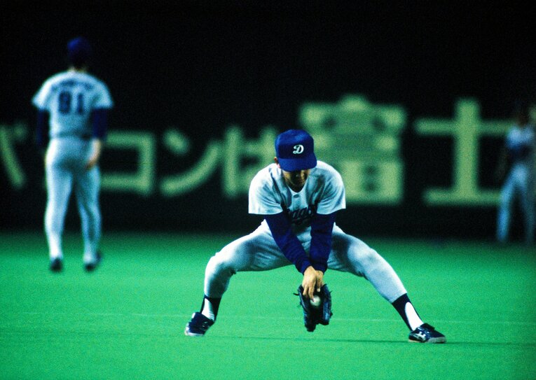 現役時代の立浪　©Sports Graphic Number