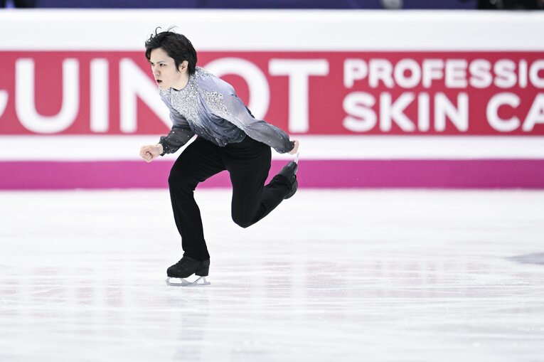 「昌磨のマジックを見せて！」世界王者・宇野昌磨を奮起させたランビエル・コーチの激励…300点超えに「スーパーエキサイティング」(37)