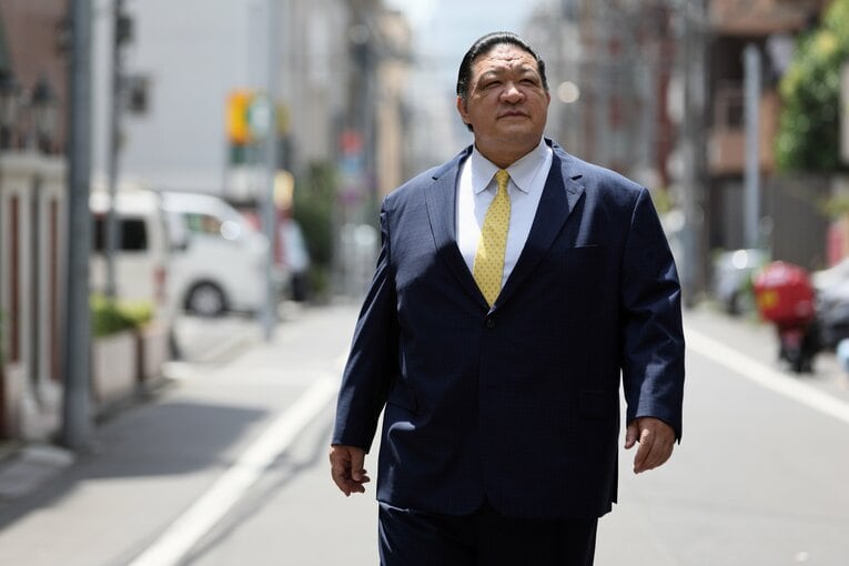 元大関・魁皇の浅香山親方　©Shigeki Yamamoto