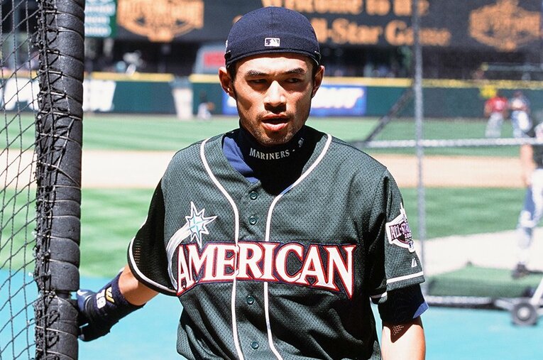 新人時代から10年連続で、MLBオールスター出場を果たしているイチロー ／ photograph by Getty Images