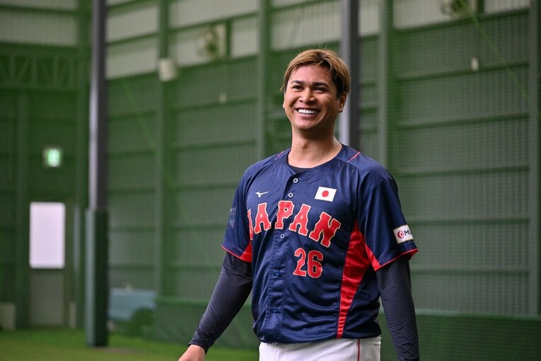日本代表としてWBCに臨む宇田川優希（24歳）。貴重な経験はペナントレースにも生かされるはずだ　©︎Hideki Sugiyama