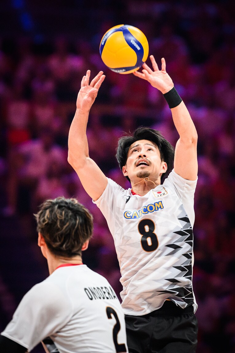 関田誠大（VNL準決勝スロベニア戦）©︎Volleyball World