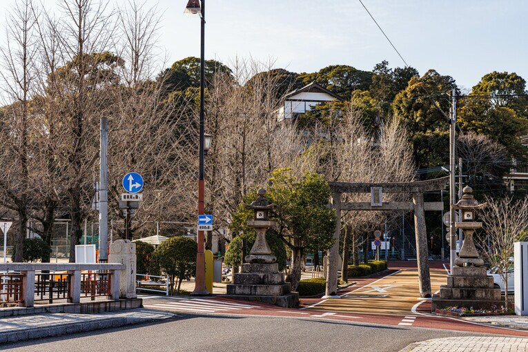 到津八幡神社。神功皇后の御霊をお祀りしたことが起源だという　©Masashi Soiri