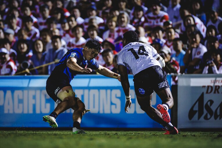 難敵フィジーを相手に劇的な逆転勝利を収めたフィジー戦　©Kiichi Matsumoto