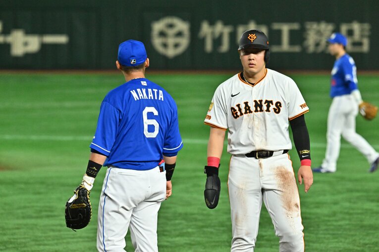 巨人時代の岡本　©Hideki Sugiyama