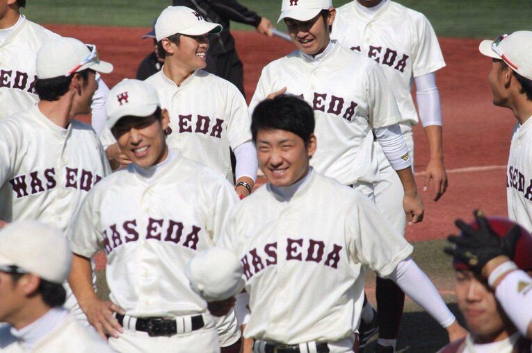 早大時代の弟・健介さん／本人提供