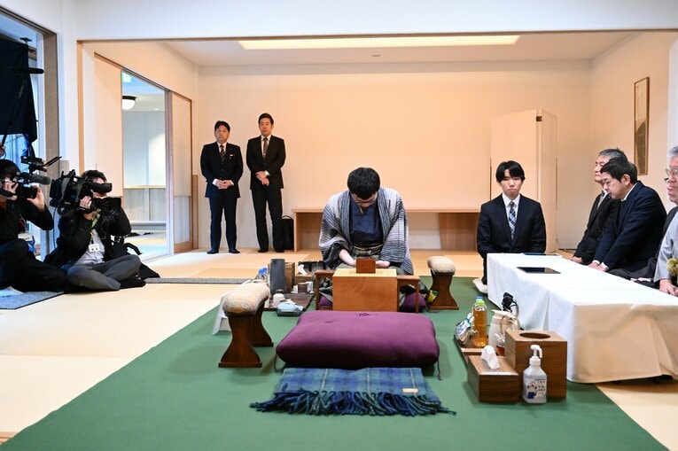 王将戦第3局、対局開始時の様子（全18枚）　©Keiji Ishikawa