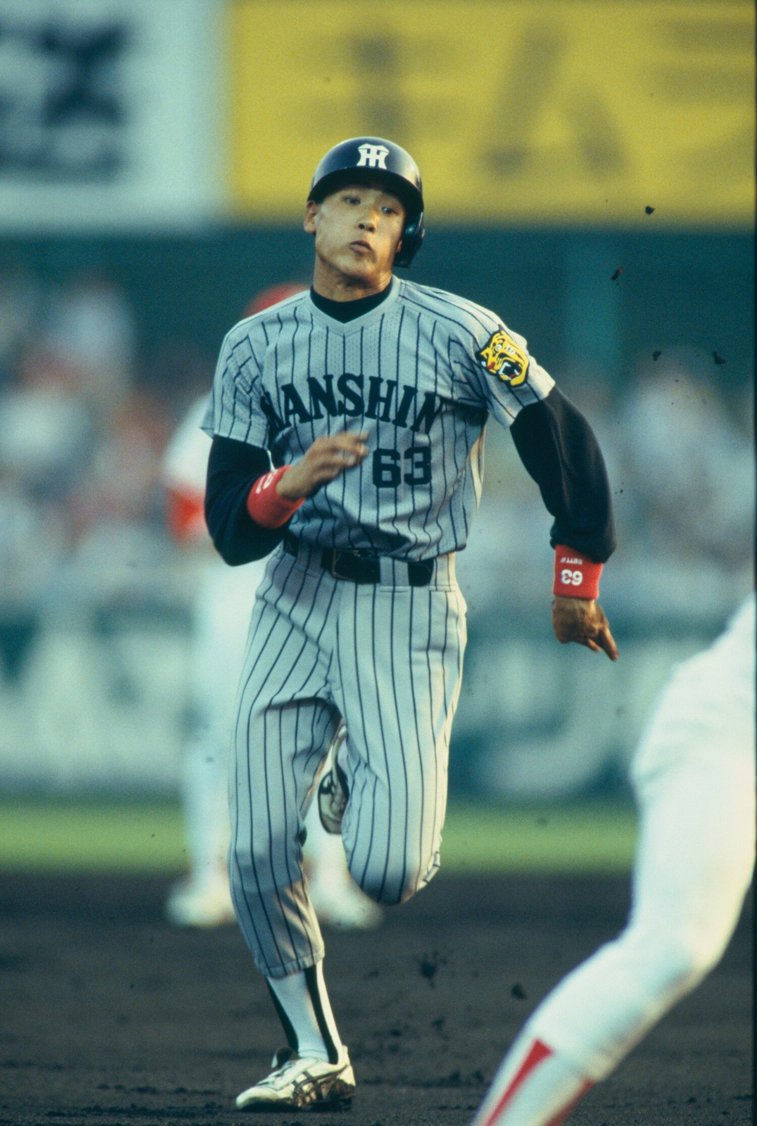 阪神時代の新庄　©Koji Asakura