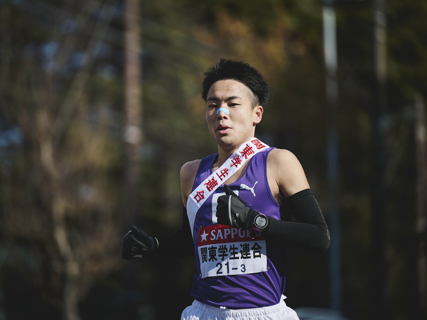 斎藤は学連に選出されて、箱根路を走るという目標を達成した　©Yuki Suenaga