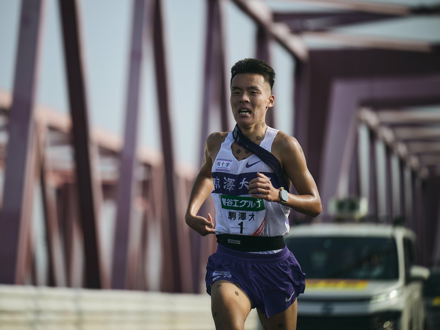 2区で区間新記録を叩き出し、大会MVPを獲得した佐藤　©Yuki Suenaga