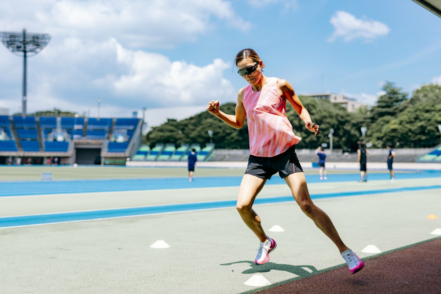淡々と動きづくりを繰り返す高橋　©Kiichi Matsumoto