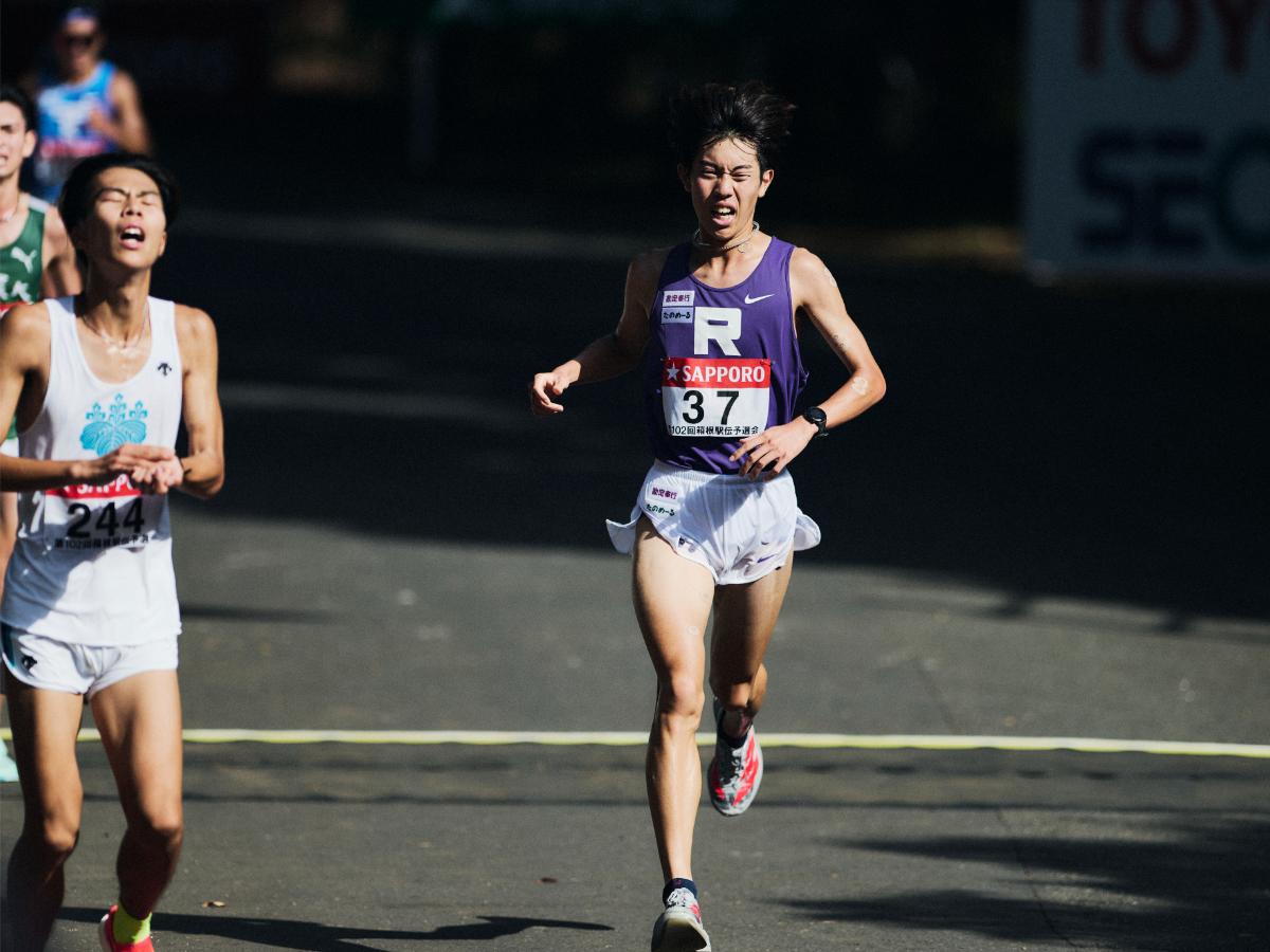 箱根駅伝予選会ではチームトップのタイムを記録した原田颯大 ©Yuki Suenaga