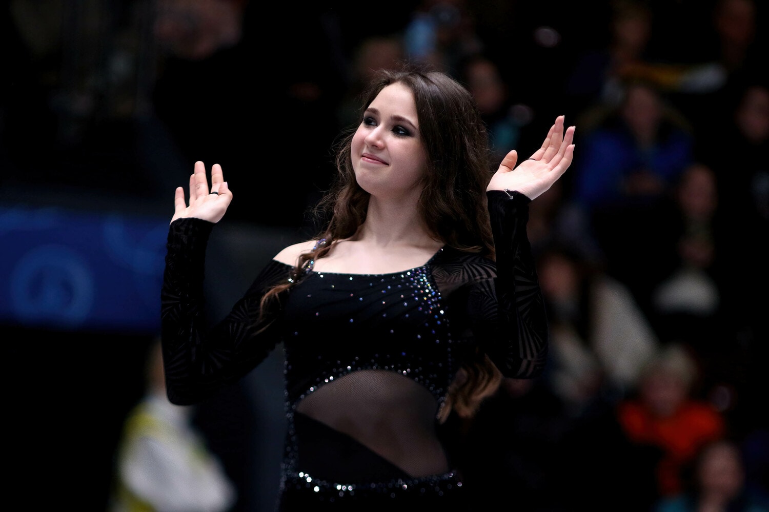 2023年のロシア選手権でのワリエワ　©Getty Images