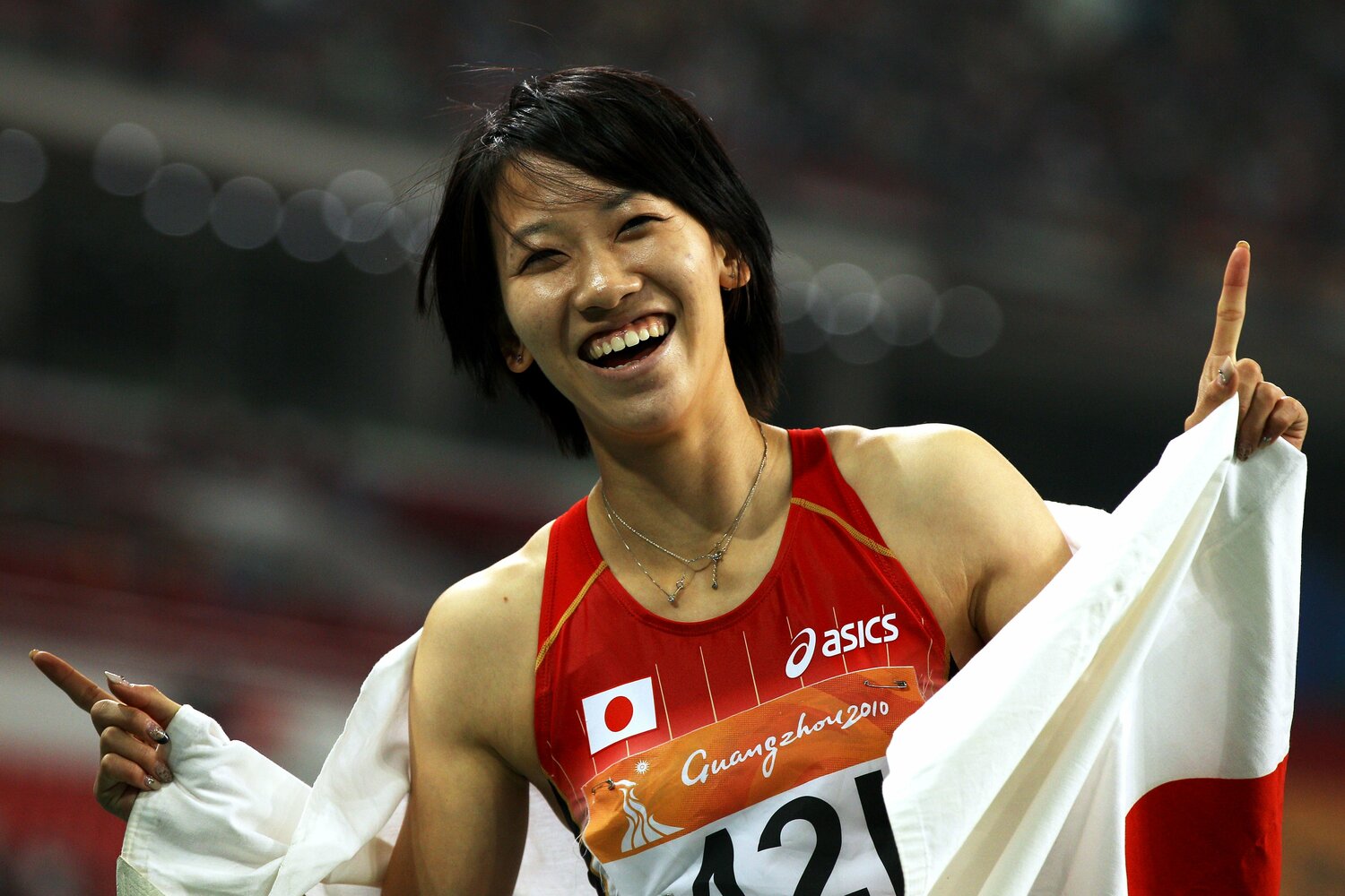 2010年のアジア大会では日本女子で初となる二冠を達成　©GettyImages