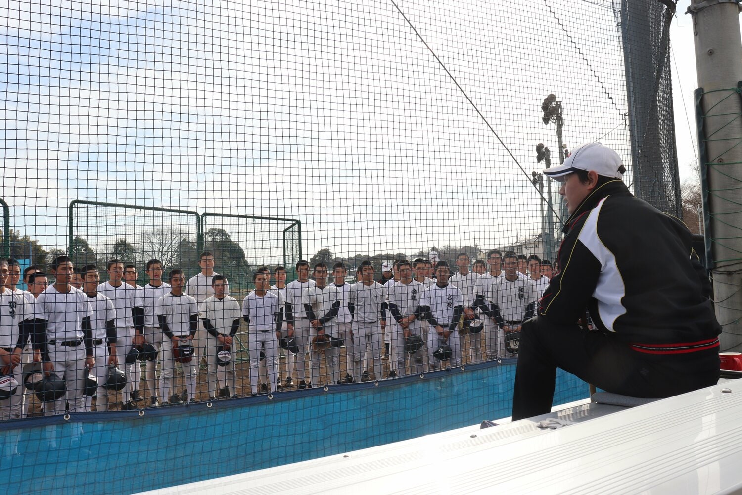 選手に指示を出す森大監督 ©Yuki Kashimoto