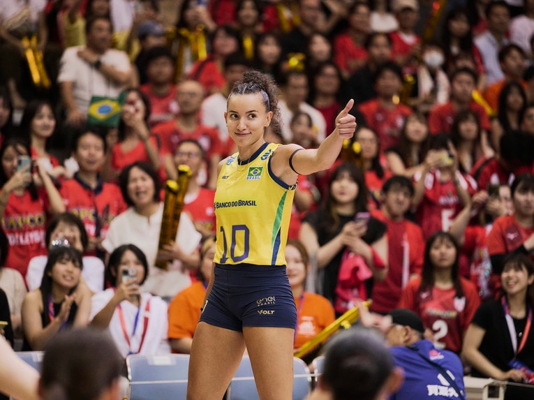 ブラジル代表のエースとして日本の前に立ちはだかったガビ　©︎Yuki Suenaga