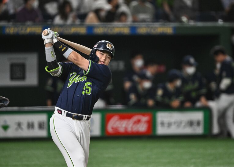 今シーズンここまで、驚異の成績を残しているヤクルト村上宗隆 ©Nanae Suzuki