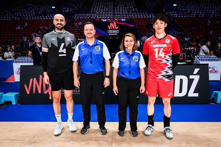 VNL準々決勝カナダ戦　©︎Volleyball World