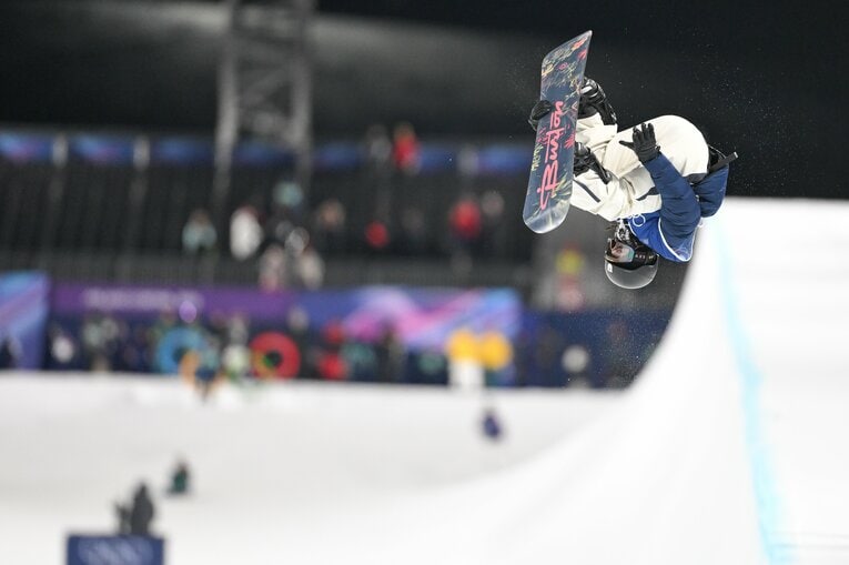 ミラノ五輪男子ハープパイプ決勝【スワイプするとそのほかの写真もご覧になれます】　©Nanae Suzuki／JMPA